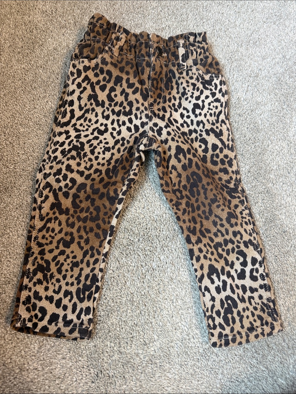 GAP Kids Leopard-Print Pull-On Jeans in Brown and Black